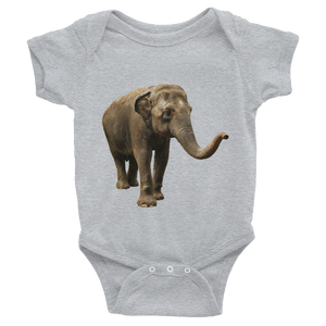 Indian-Elephant Print Infant Bodysuit