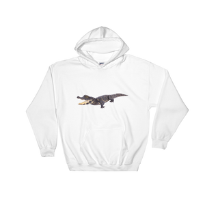 Dwarf-Crocodile Print Hooded Sweatshirt