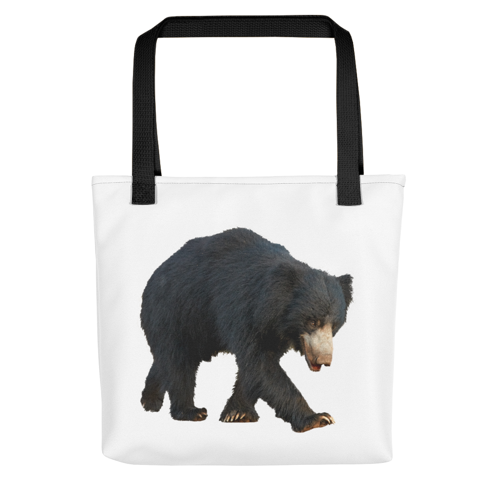 Sloth-Bear Print Tote bag