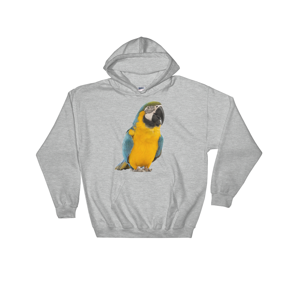 Macaw print Hooded Sweatshirt