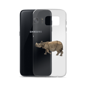 Indian-Rhinoceros Print Samsung Case