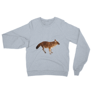 Dhole print Unisex California Fleece Raglan Sweatshirt