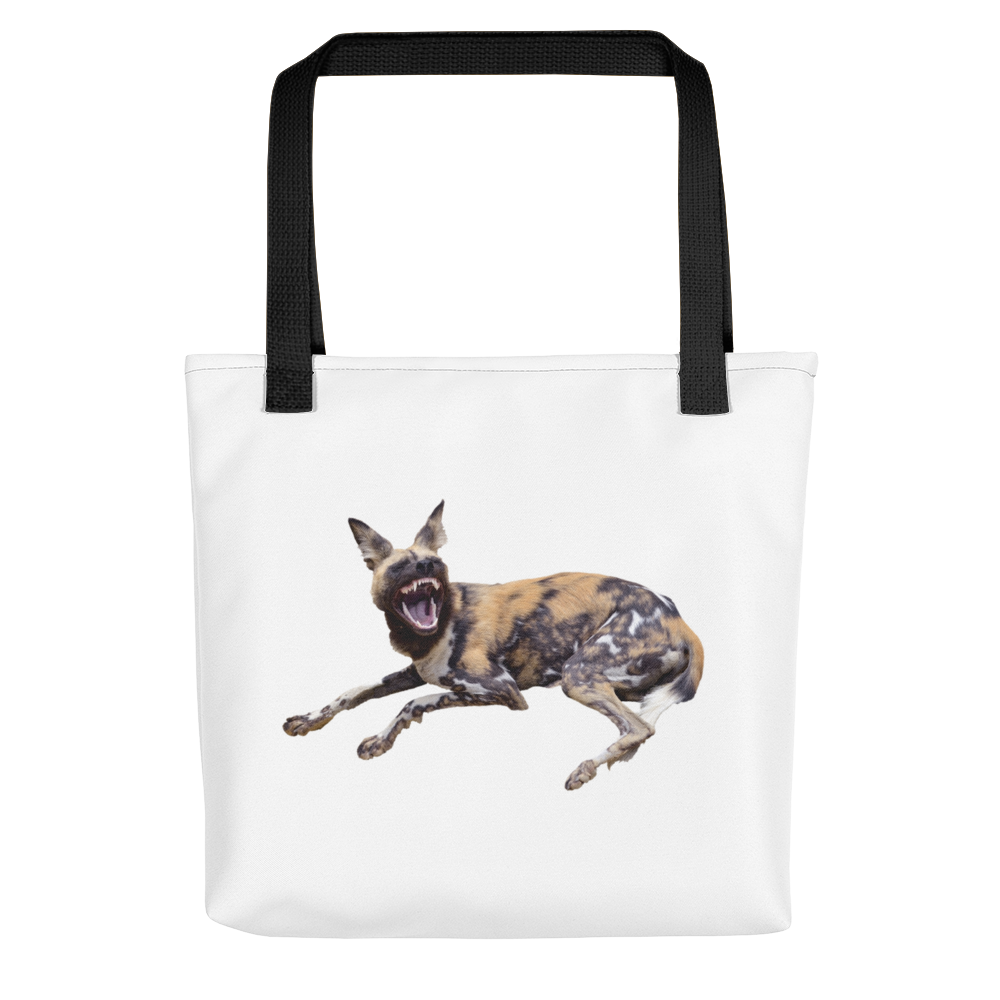 African-Wild-Dog Print Tote bag
