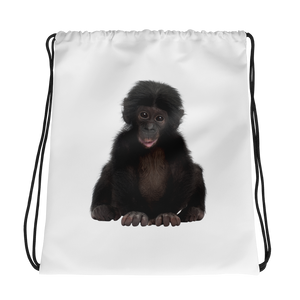 Bonobo Print Drawstring bag