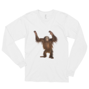Orang-utan Print Long sleeve t-shirt (unisex)