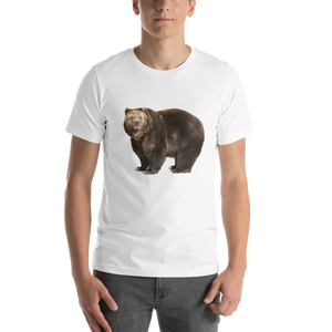 Brown Bear Print Short-Sleeve Unisex T-Shirt