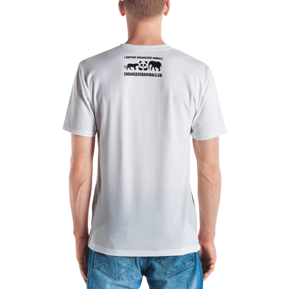 Dhole Print Men's V neck T-shirt