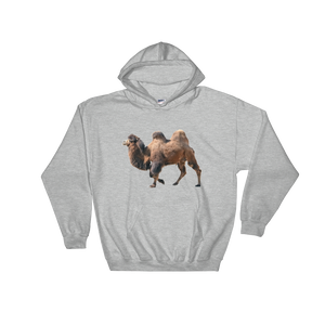 Bactrian-Camel Print Hooded Sweatshirt