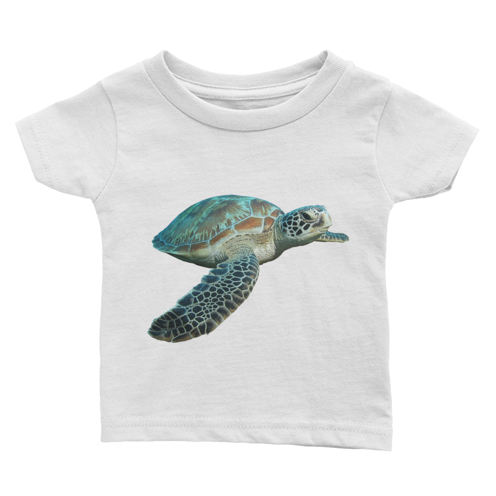 Sea-Turtle- Print Infant Tee