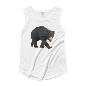 Sloth-Bear Ladies‰۪ Cap Sleeve T-Shirt