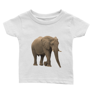 African-Forrest-Elephant Print Infant Tee