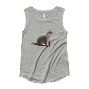 European-Otter Ladies‰۪ Cap Sleeve T-Shirt