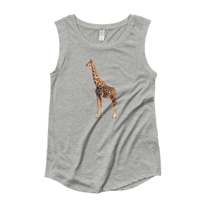 Giraffe Ladies‰۪ Cap Sleeve T-Shirt