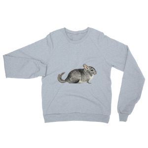 Chinchilla print Unisex California Fleece Raglan Sweatshirt