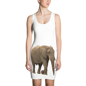 African-Forrest-Elephant- Print Sublimation Cut & Sew Dress