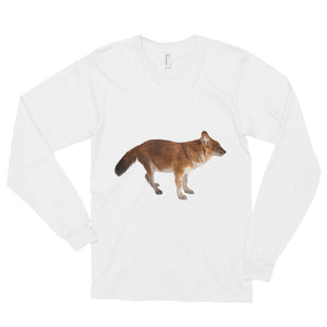 Dhole Print Long sleeve t-shirt (unisex)