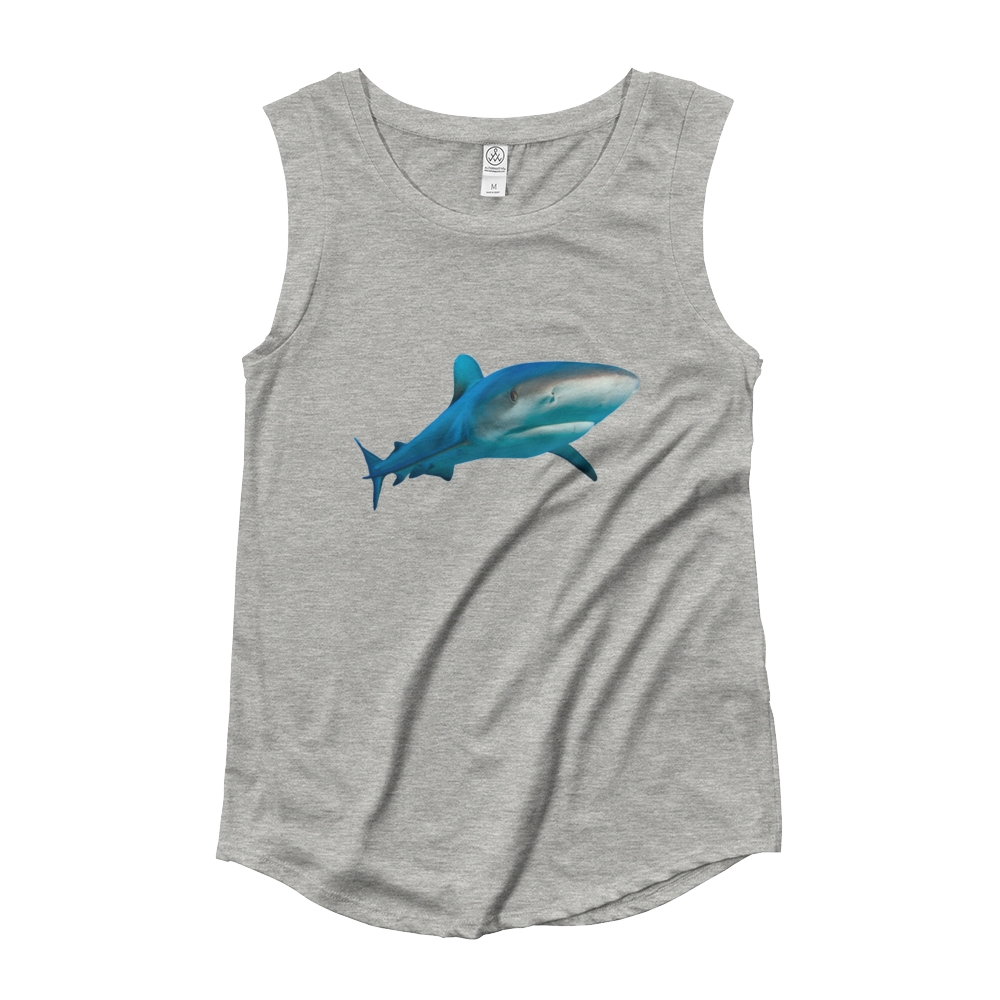 Great-White-Shark Ladies‰۪ Cap Sleeve T-Shirt