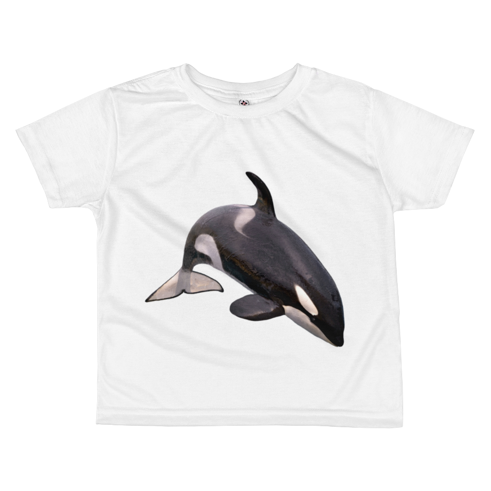Killer-Whale Print All-over kids sublimation T-shirt