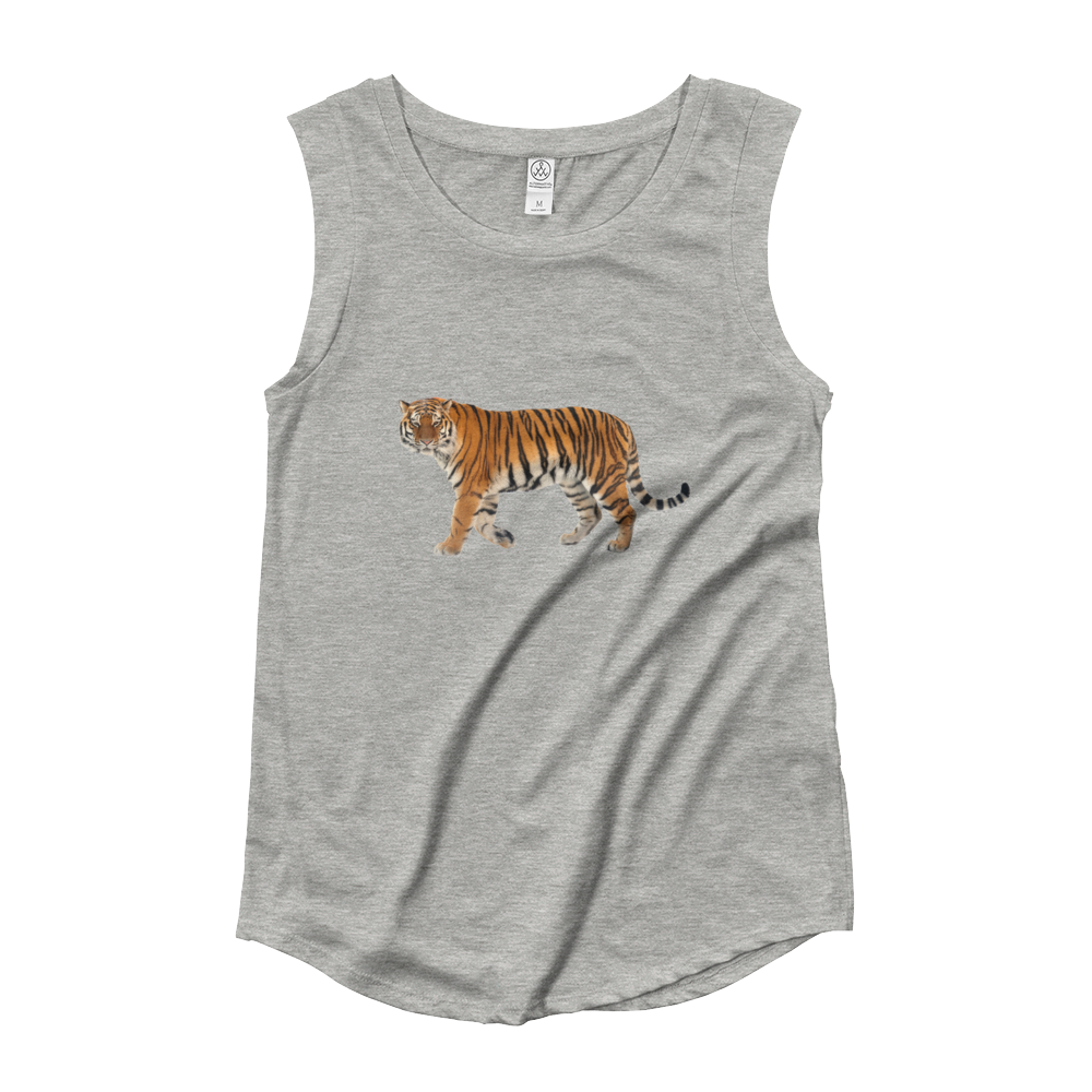 Siberian-Tiger Ladies‰۪ Cap Sleeve T-Shirt
