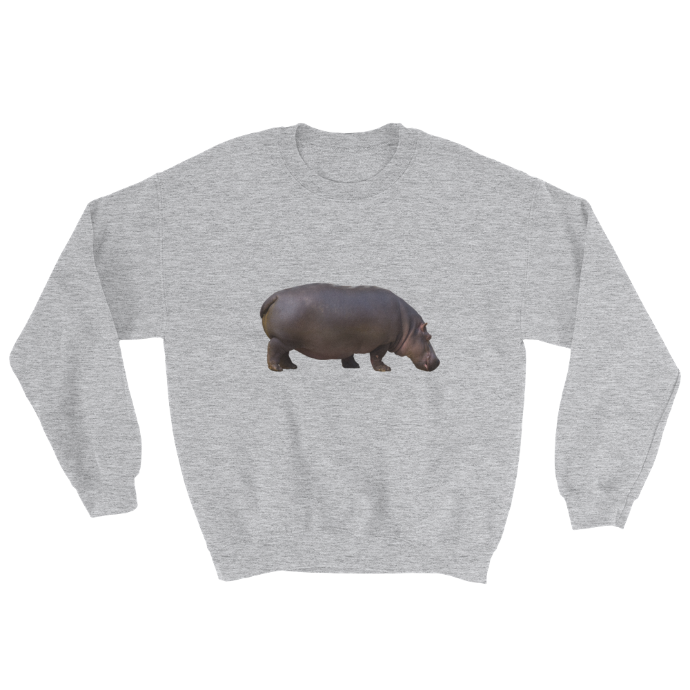 Hippopotamus Print Sweatshirt