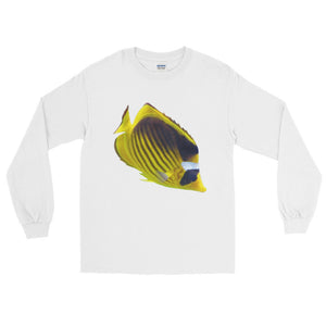 Butterfly-Fish Print Long Sleeve T-Shirt