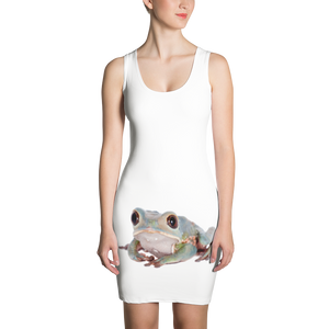 Tarsier-Frog Print Sublimation Cut & Sew Dress