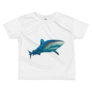 Great-White-Shark print All-over kids sublimation T-shirt