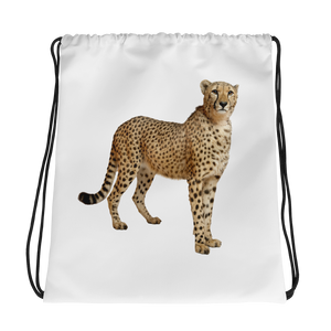 Cheetah Print Drawstring bag