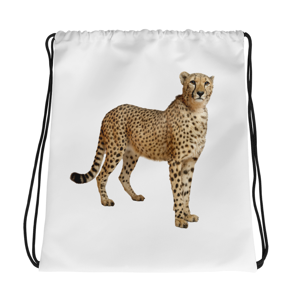Cheetah Print Drawstring bag