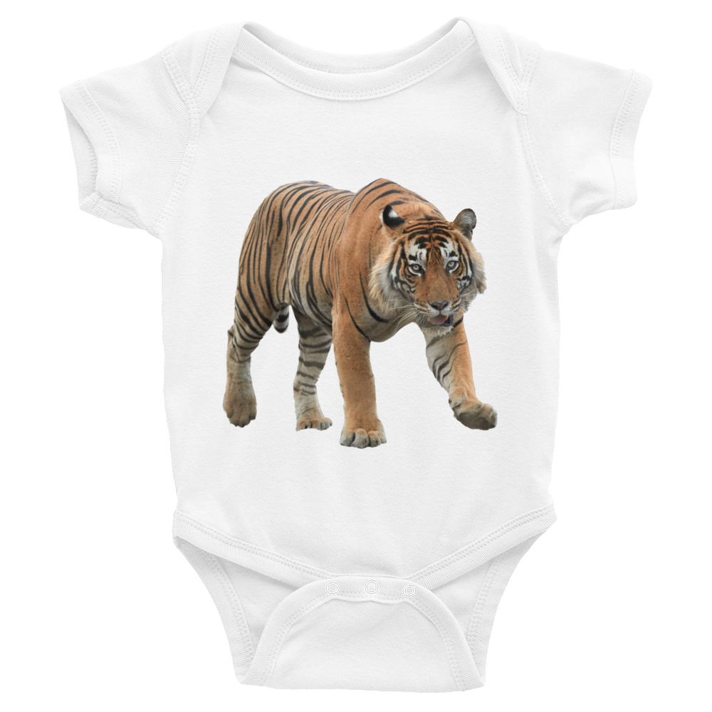 Bengal-Tiger Print Infant Bodysuit