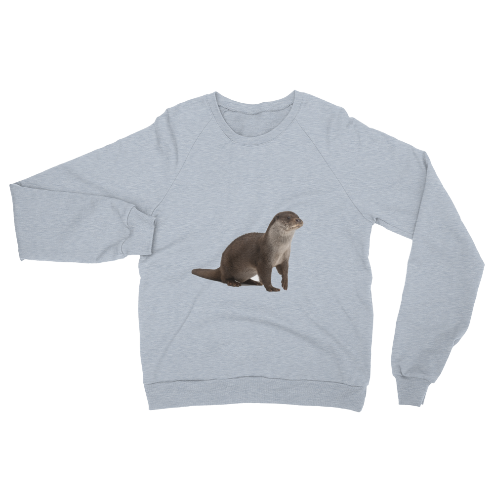 European-Otter print Unisex California Fleece Raglan Sweatshirt