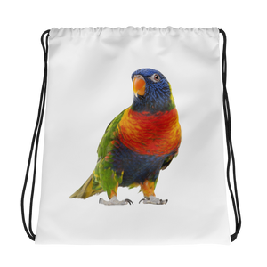 Parrot Print Drawstring bag