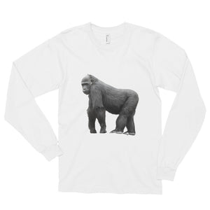 Gorilla Print Long sleeve t-shirt (unisex)