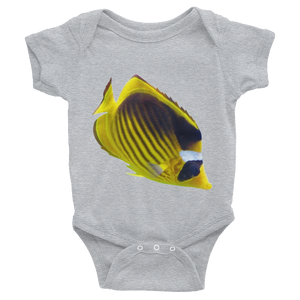 Butterfly-Fish Print Infant Bodysuit