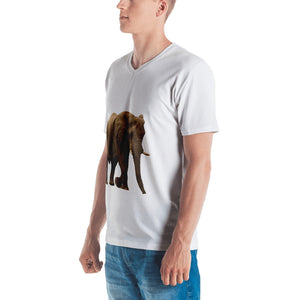 African Forrest Elephant Men's V neck T-shirt