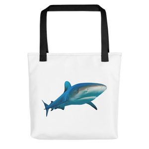 Great-White-Shark Print Tote bag