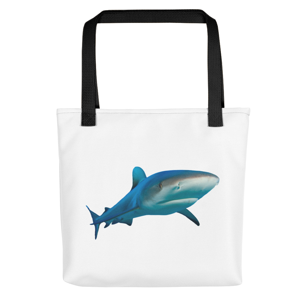 Great-White-Shark Print Tote bag