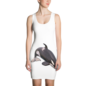 Killer-Whale Print Sublimation Cut & Sew Dress