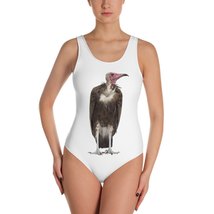 Vulture Print One-Piece Swimsuit