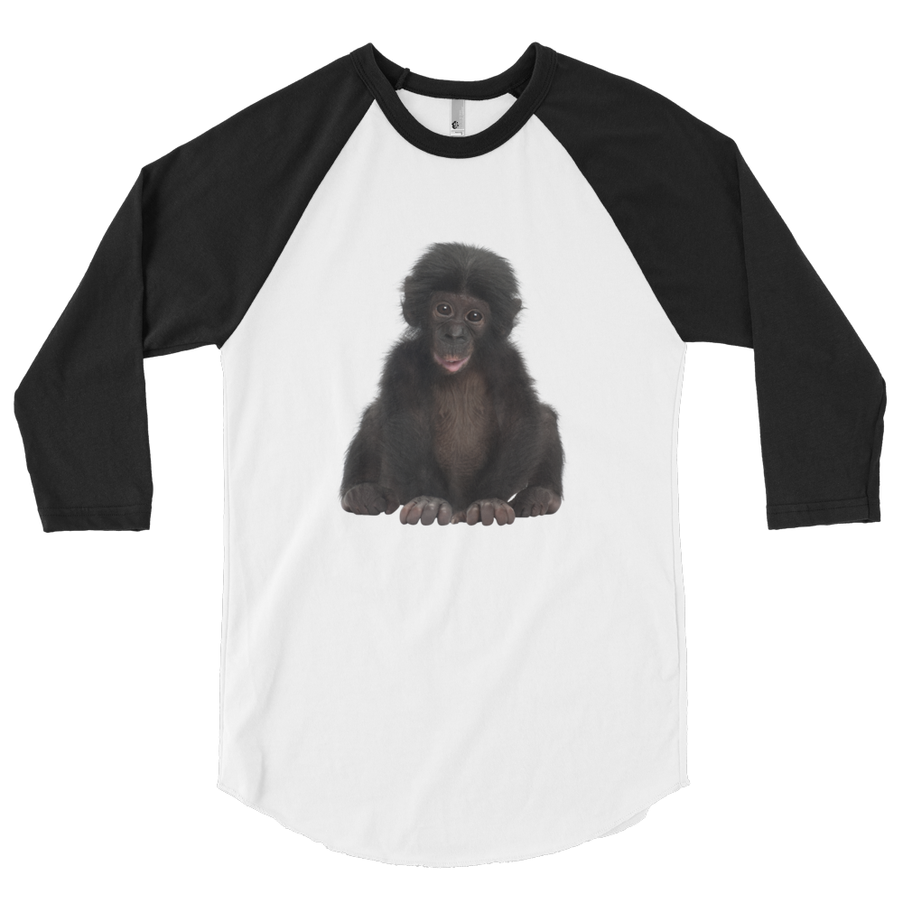 Bonobo Print 3/4 sleeve raglan shirt