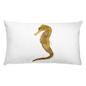 Seahorse Print Rectangular Pillow