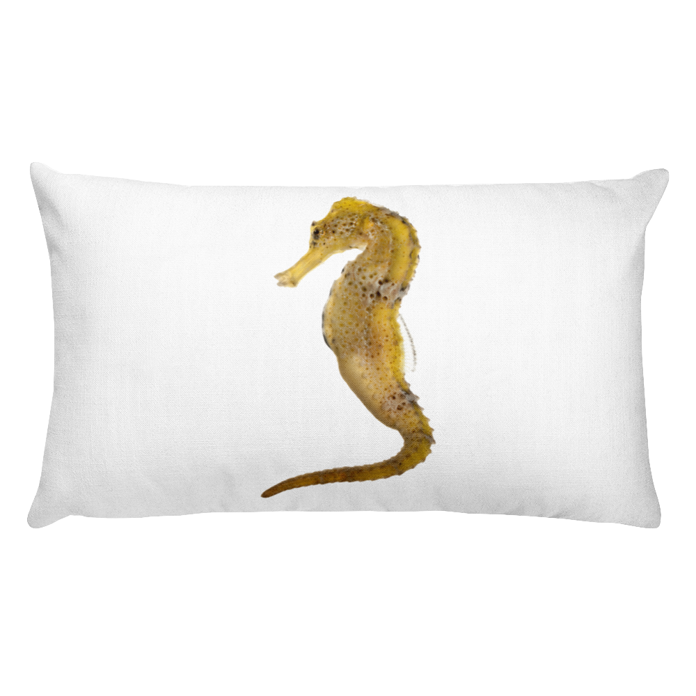 Seahorse Print Rectangular Pillow
