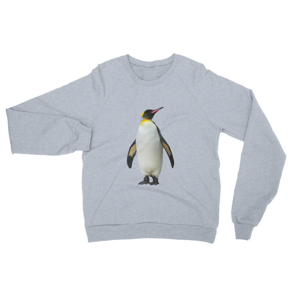 Emperor-Penguin print Unisex California Fleece Raglan Sweatshirt
