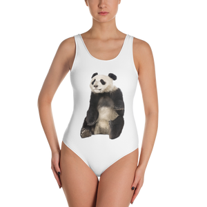 Giant-Panda Print One-Piece Swimsuit