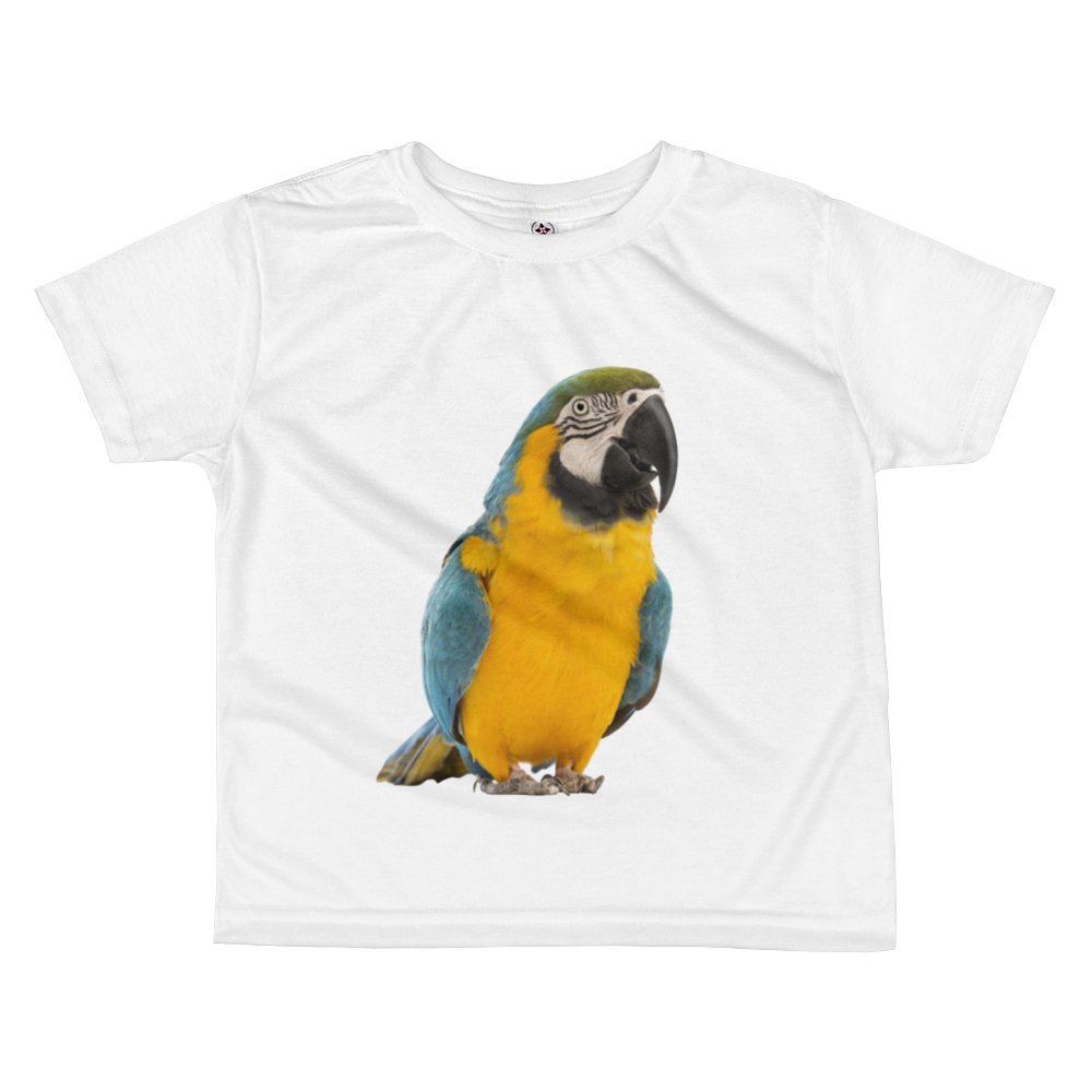 Macaw Print All-over kids sublimation T-shirt