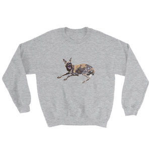 African-Wild-Dog Print Sweatshirt