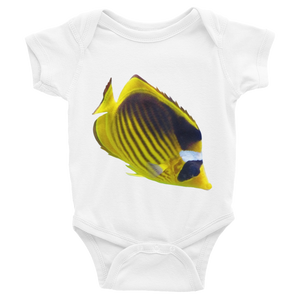 Butterfly-Fish Print Infant Bodysuit