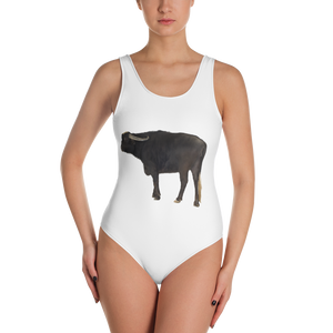 Water-Buffalo Print One-Piece Swimsuit