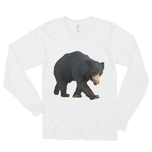 Sloth-Bear Print Long sleeve t-shirt (unisex)
