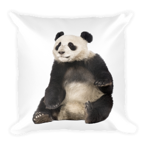 Giant-Panda Print Square Pillow